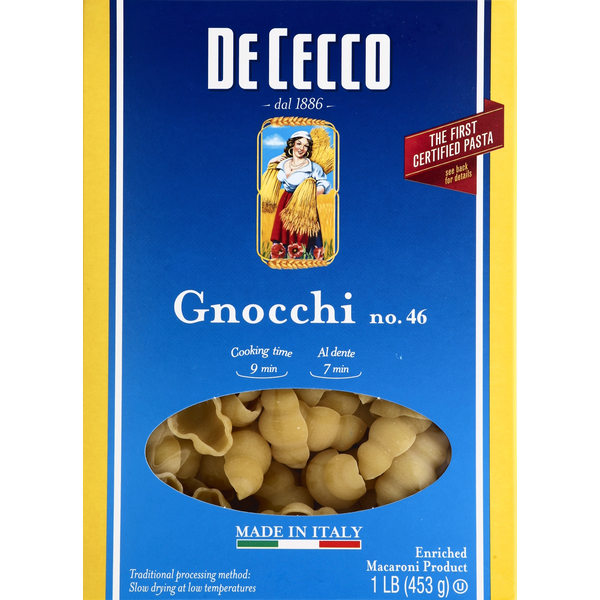 Dry Pasta De Cecco Gnocchi, No. 46 hero