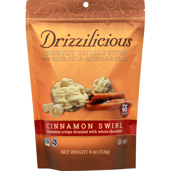 Cookies & Cakes Drizzilicious Drizzle Bites, Crunchy, Cinnamon Swirl hero