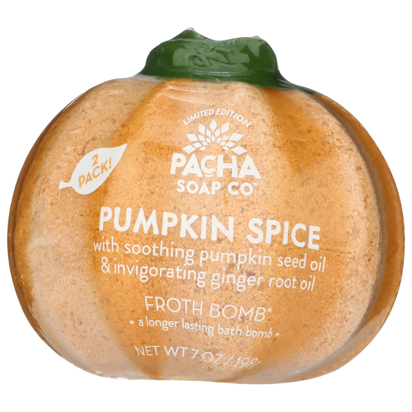 Pacha Soap Co. Froth Bomb, Pumpkin Spice hero