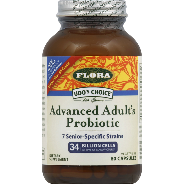 Digestive Aids/Enzymes/Cleanses Flora Probiotic, Advanced Adult's, Vegetarian Capsules hero