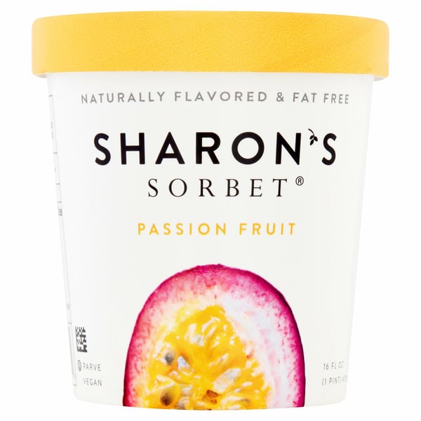 Ice Cream & Ice Sharon's Sorbet Passion Fruit Sorbet hero