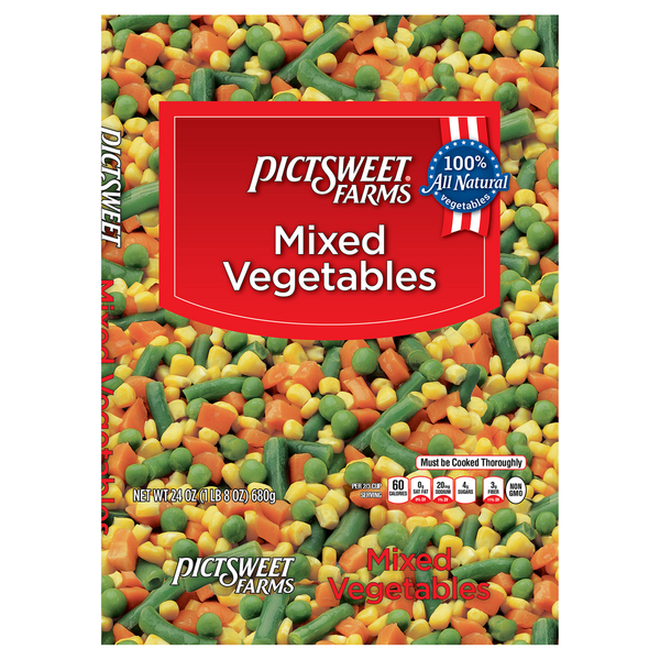 Vegetables, Vegan, & Vegetarian Pictsweet Farms Mixed Vegetables hero