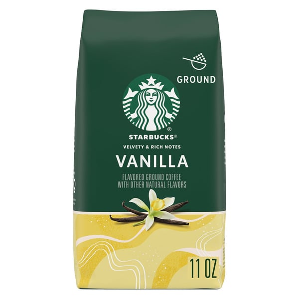 Coffee Grounds and Whole Beans Starbucks Vanilla Flavored Ground Coffee hero