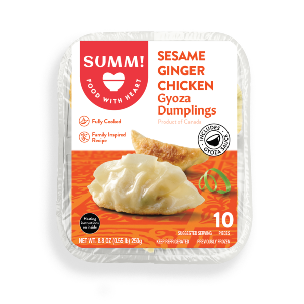 Prepared Meals Summ! Sesame Ginger Chicken Gyoza Dumplings hero