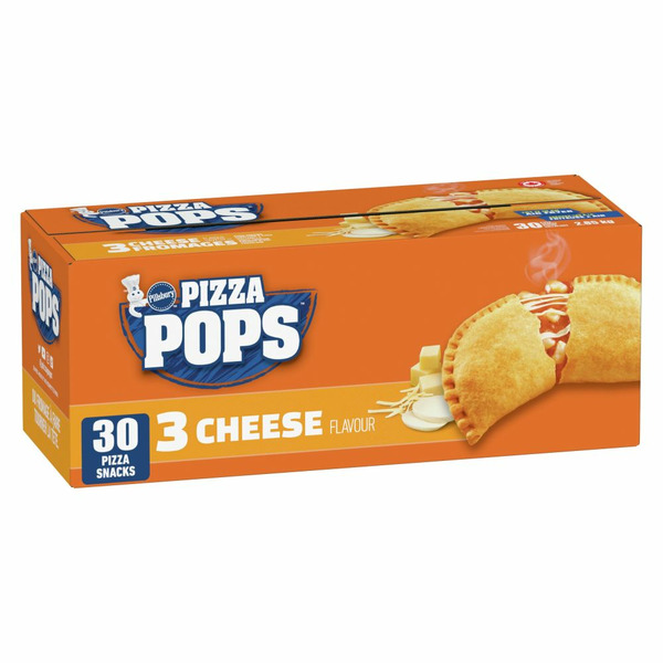 Frozen Pizza Pillsbury Pizza Pops Three Cheese Frozen Pizza Snacks hero