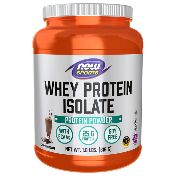 Protein & Meal Replacements NOW Whey Protein Isolate, Creamy Chocolate Powder hero