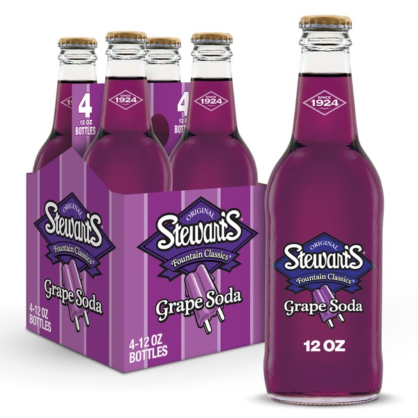 Soft Drinks Stewart's Grape Soda Made with Sugar hero