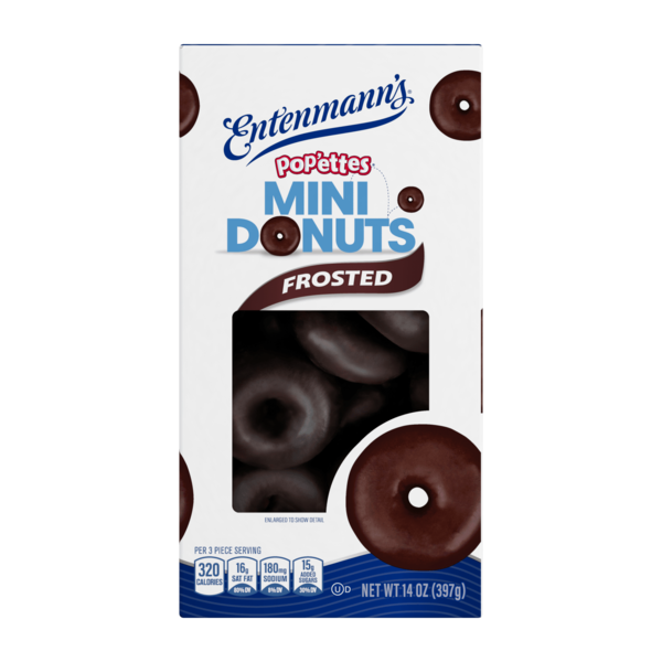 Bakery Desserts Entenmann's Pop'ettes, Frosted Mini Donuts hero