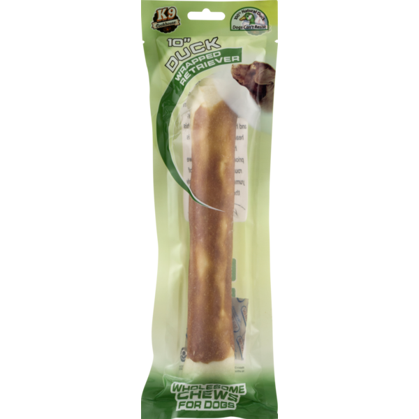 Dog Food & Care K9 Cookhouse 10" Duck Wrapped Retriever hero