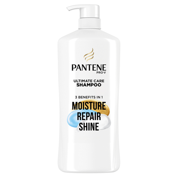 Pantene Shampoo, Ultimate Care Moisture + Repair + Shine for Dry Damaged Hair hero