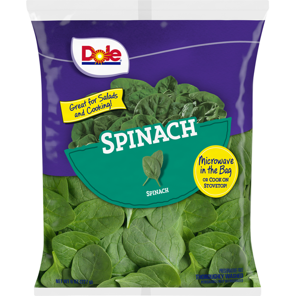 Packaged Vegetables & Fruits Dole Spinach hero