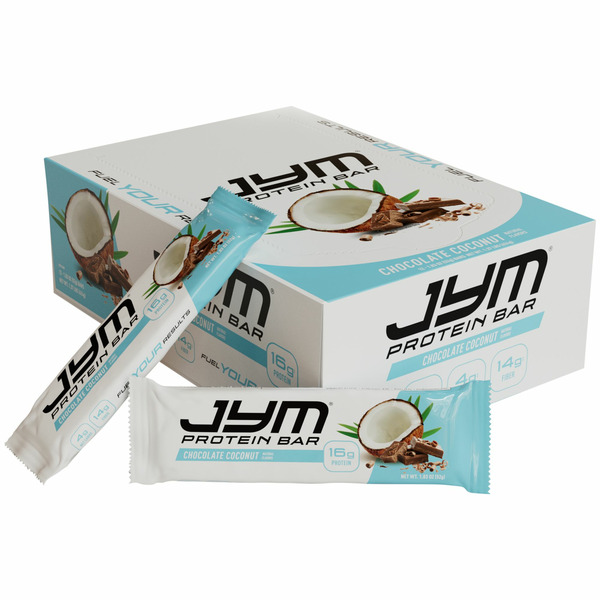 Bars JYM Supplement Science Chocolate Coconut Protein Bars hero