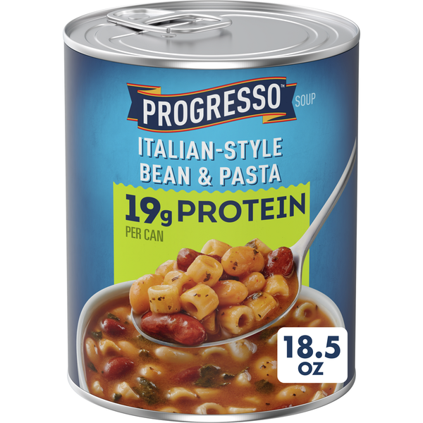 Soup, Broth & Bouillon Progresso Italian-Style Bean & Pasta Protein Soup, Vegetarian hero