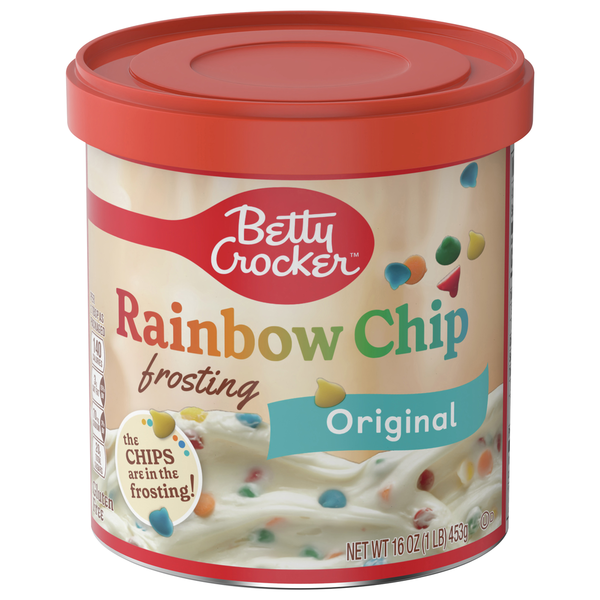 Baking Supplies & Decor Betty Crocker Frosting, Original, Rainbow Chip hero