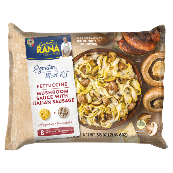 Instant Foods Rana Signature Meal Kit, Mushroom Sauce with Italian Sausage, Fettucine hero