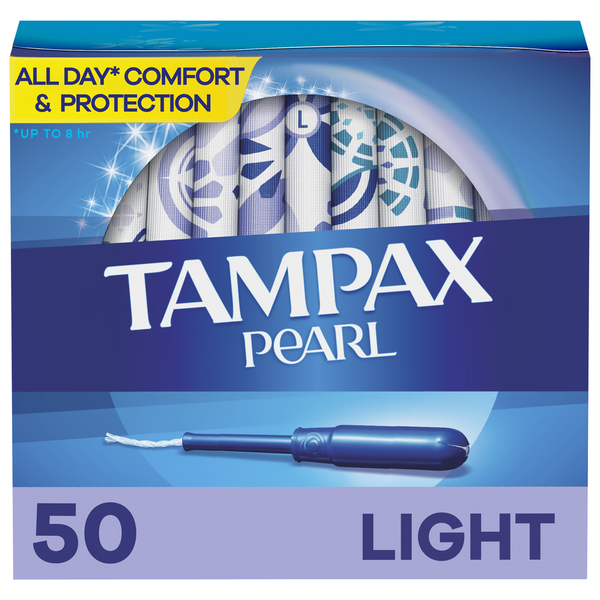 Feminine Care TAMPAX Pearl Tampons, Light hero