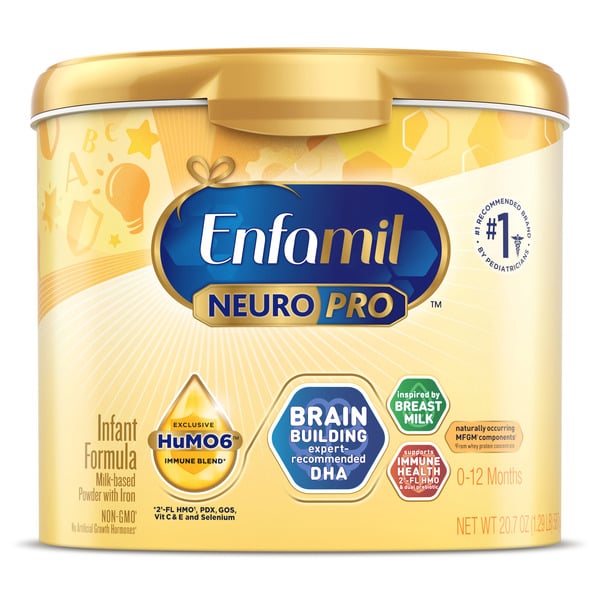 Baby Food & Formula Enfamil® NeuroPro Baby Formula, Prebiotic Immune Blend with 2'FL HMO, Powder Tub hero