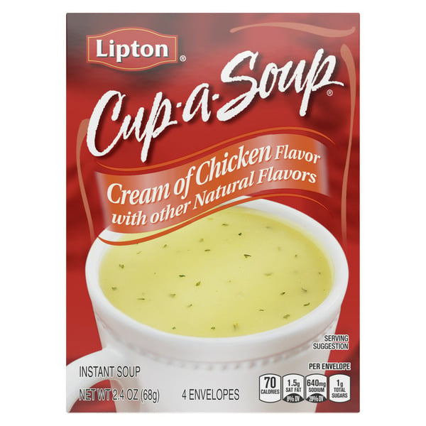 Soup, Broth & Bouillon Lipton Instant Soup Cream Of Chicken hero