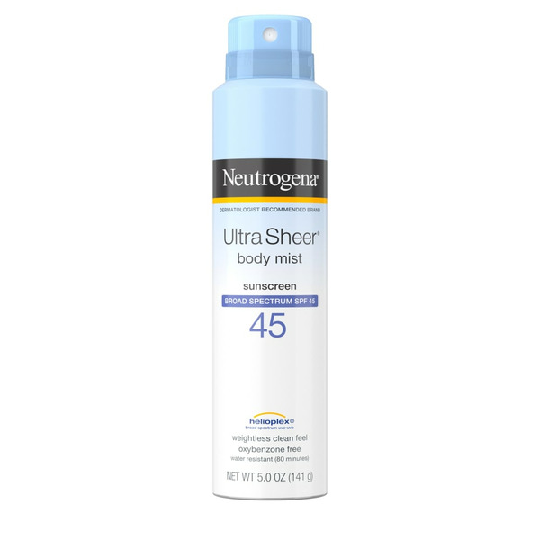 Body Lotions & Soap Neutrogena Ultra Sheer Lightweight Sunscreen Spray, SPF 45 hero