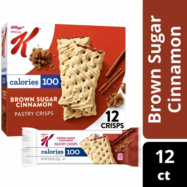 Bakery Desserts Kellogg’s Special K Pastry Crisps, 100 Calorie Snacks, Breakfast Bars, Brown Sugar Cinnamon hero