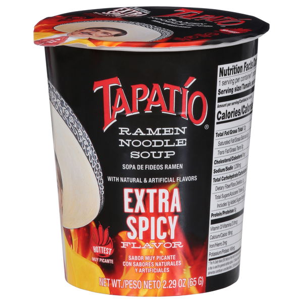 Instant Foods Tapatio Ramen Noodle Soup, Extra Spicy Flavor hero