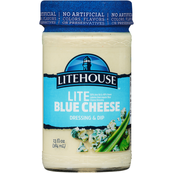 Salad Dressing & Toppings Litehouse Lite Blue Cheese Dressing & Dip hero