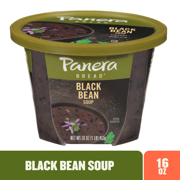 Prepared Soups & Salads Panera Bread Black Bean Soup Cup (Gluten Free) hero