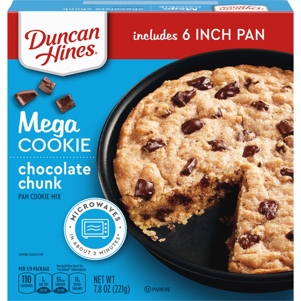 Doughs, Gelatins & Bake Mixes Duncan Hines Mega Cookie Chocolate Chunk Pan Cookie Mix hero