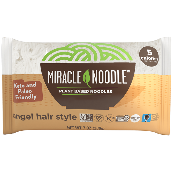 Dry Pasta Miracle Noodle  One Gram Net Carbs Gluten Free Shirataki Pasta, Angel Hair hero