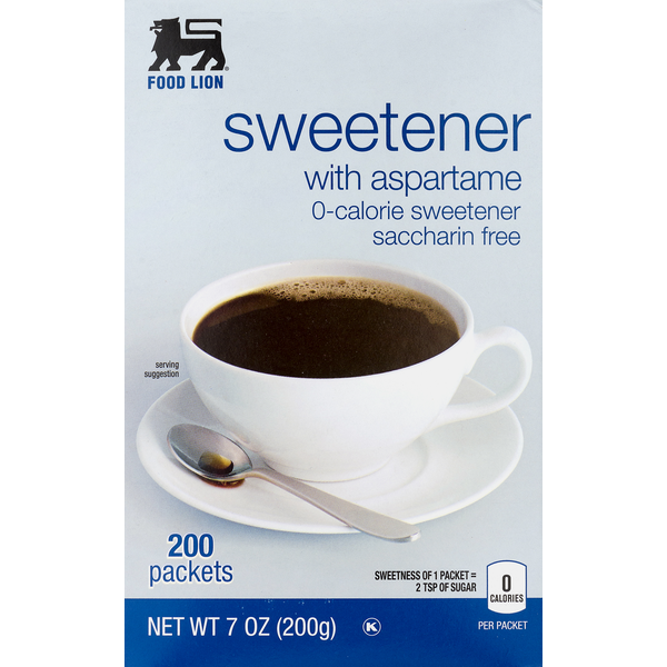 Sugars & Sugar Substitutes Food Lion Sweetener, with Aspartame, Box hero