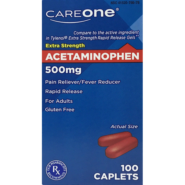 Muscles, Joints & Pain Relief CareOne Extra Strength Acetaminophen Pain Relief hero