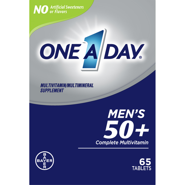 Vitamins & Supplements One A Day Complete Multivitamin, Men's 50+, Tablets hero