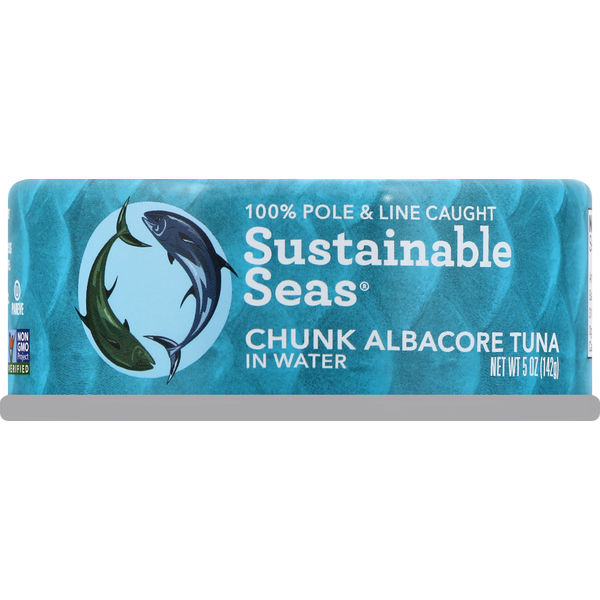 Canned Meat & Seafood Sustainable Seas Albacore Tuna, Chunk, in Water hero