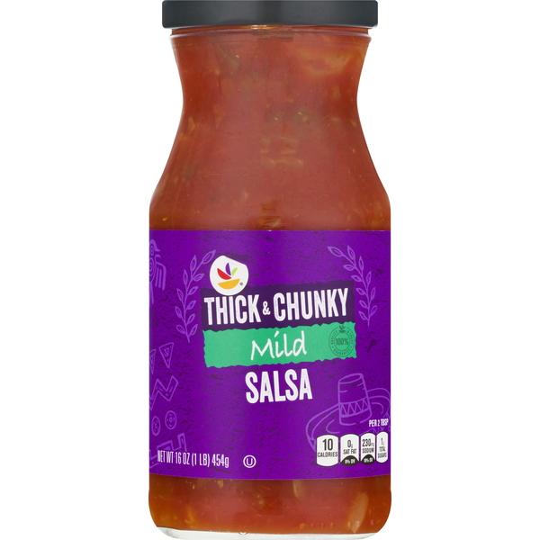 Dips Store Brand Salsa, Thick & Chunky, Mild hero