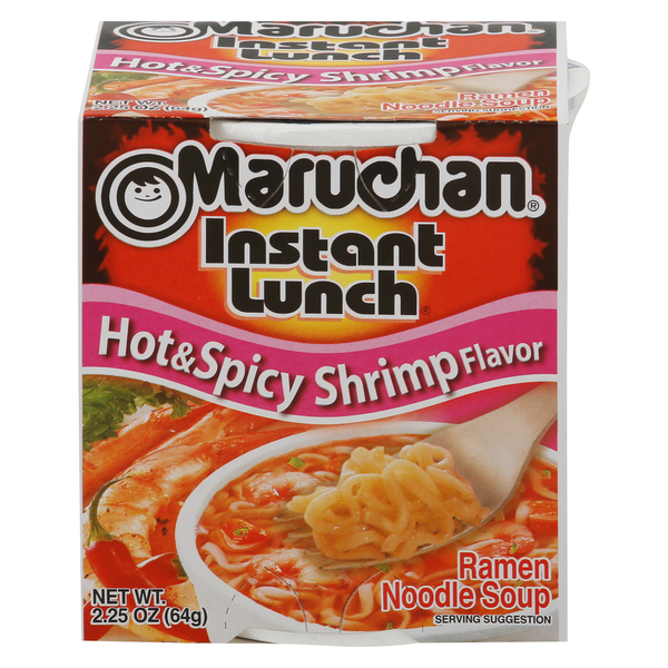 Soup, Broth & Bouillon Maruchan Ramen Noodle Soup, Hot & Spicy Shrimp Flavor hero