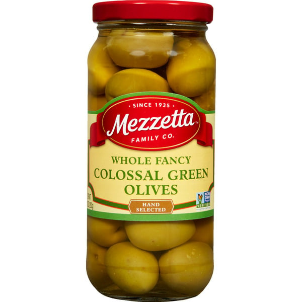 Pickled Goods & Olives Mezzetta Whole Fancy Colossal Green Olives hero