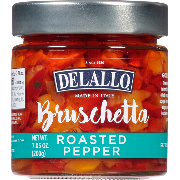 Prepared Meals DeLallo Bruschetta, Roasted Pepper hero