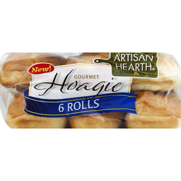 Buns & Rolls Artisan Hearth Hoagie Rolls, Gourmet hero