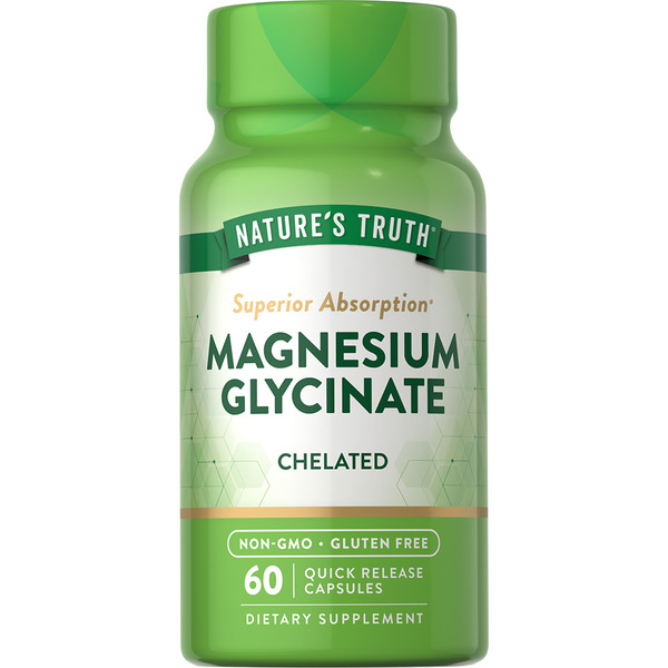 Vitamins & Supplements Nature's Truth Magnesium Glycinate, 665 mg, Quick Release Capsules hero