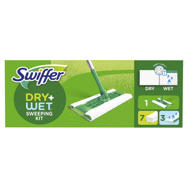 Cleaning Products Swiffer Sweeper Dry + Wet Multi Sweeping Kit hero