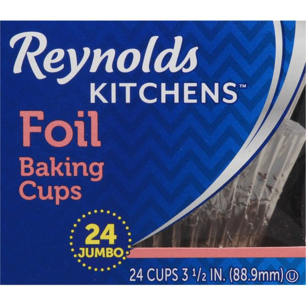 Baking Supplies & Decor Reynolds Foil Baking Cups Jumbo, 3.5" hero