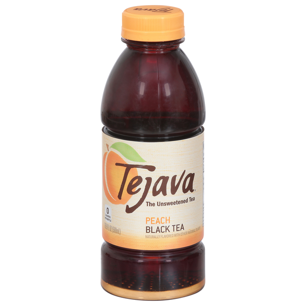 Tea Tejava Black Tea, Peach hero