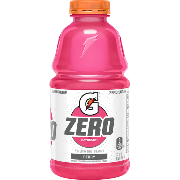 Energy & Sports Drinks Gatorade Thirst Quencher, Zero Sugar, Berry hero