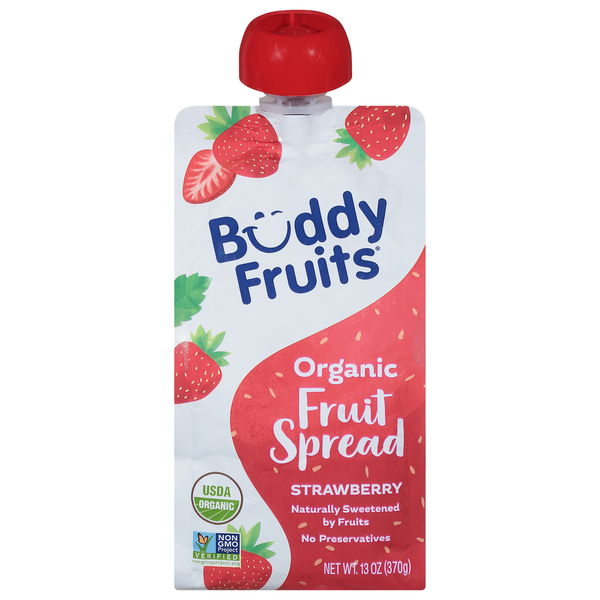 Buddy Fruits Fruit Spread, Strawberry, Organic hero