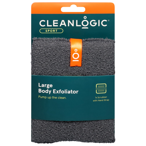 Body Lotions & Soap Cleanlogic Body Care Scrubber, Body Exfoliator, Large hero