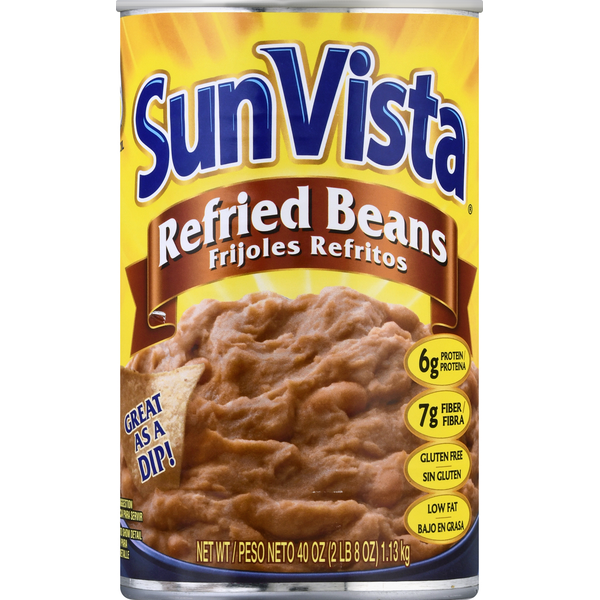 Canned Meals & Beans SunVista Refried Beans hero