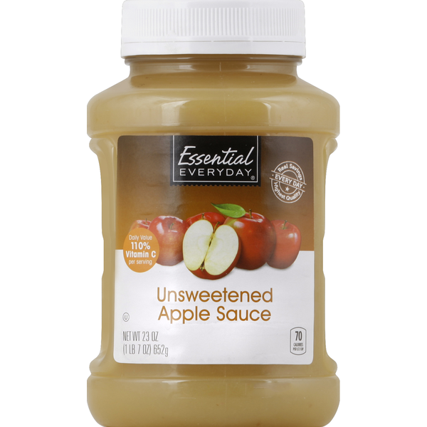 Canned Fruit & Applesauce Essential Everyday Apple Sauce, Unsweetened hero