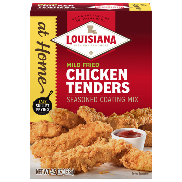 Spices & Seasonings Louisiana Fish Fry Products Seasoned Coating Mix, Chicken Tenders, Mild Fried hero