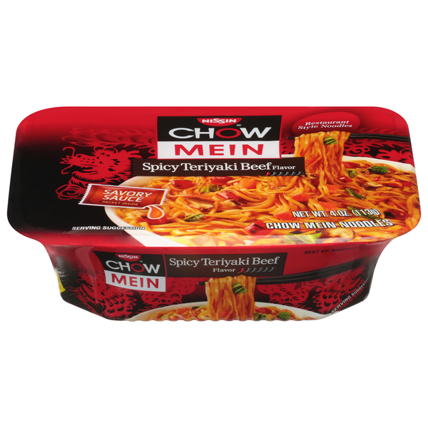 Dry Pasta & Noodles Nissin Spicy Teriyaki Beef hero