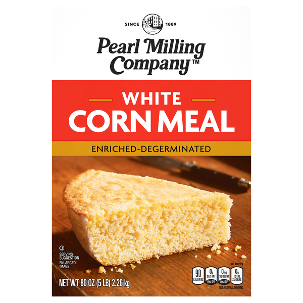 Bulk Flours & Powders Pearl Milling Company Cornmeal, White, Enriched-Degerminated hero